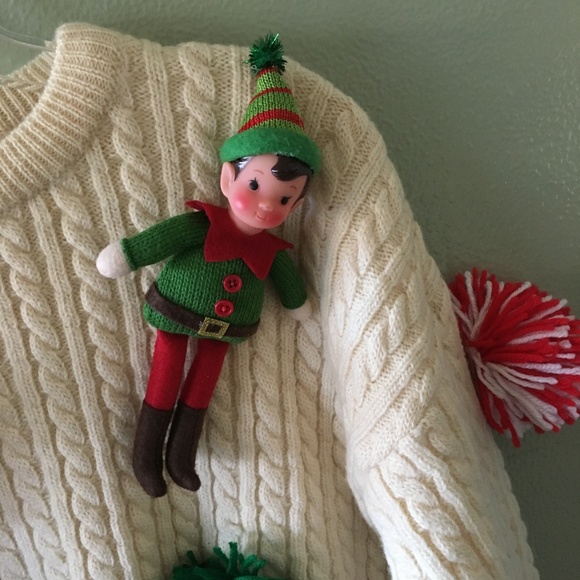 vintage sovrano australia cable knit ugly christmas sweater - Picture 2 of 5